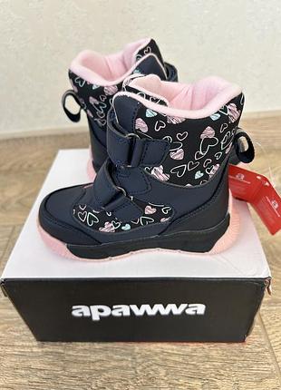 Зимові термо черевикидля дівчаток apawwa т 3