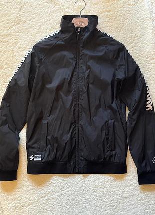 Куртка чоловіча superdry trackwind runner, синя, s 2