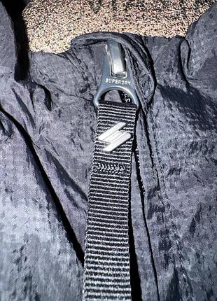 Куртка чоловіча superdry trackwind runner, синя, s 4