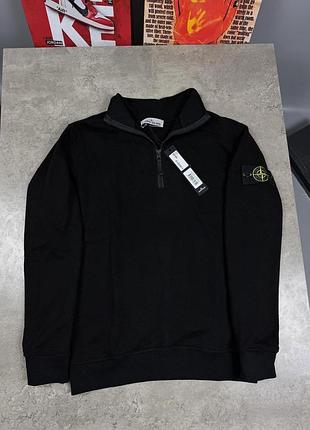 Зип свитшот stone island черный