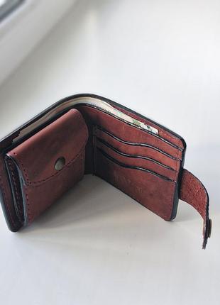 Гаманець шкіряний handmade коричневий 3