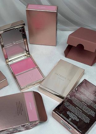 Рум'яна patrick ta major headlines double-take creme & powder blush duo відтінок just enough