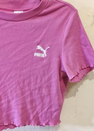 Топ рожевий в рубчик puma 2