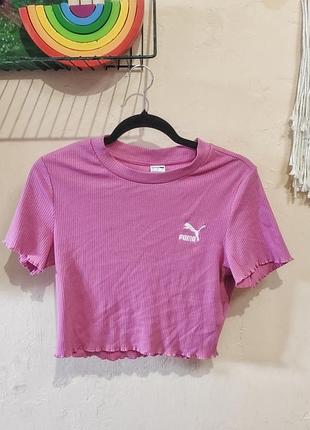 Топ рожевий в рубчик puma