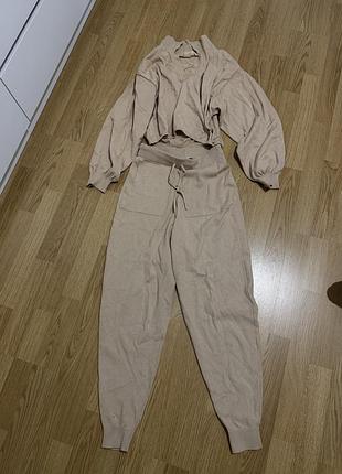 Спортивний костюм mango бежевий