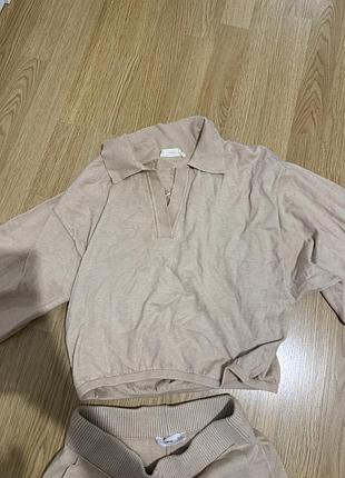 Спортивний костюм mango бежевий 3