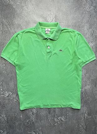 Vintage винтажная футболка поло lacoste лакоста big logo size xl размер хл