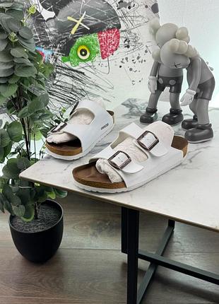 Шльопанці жіночі birkenstock білі, розмір 39