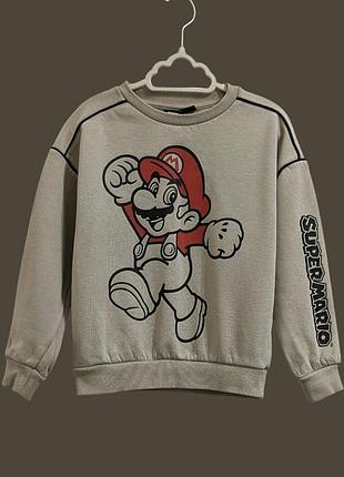 Світшот primark super mario на хлопчика 6–7 років (зріст 122 см).