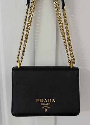 Сумка prada оригінал шкіра сафʼяно прада
