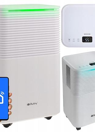Осушитель воздуха ruhhy dryzix 12 л/сутки, wi‐fi, гигростат, бак 2 л, 200 вт