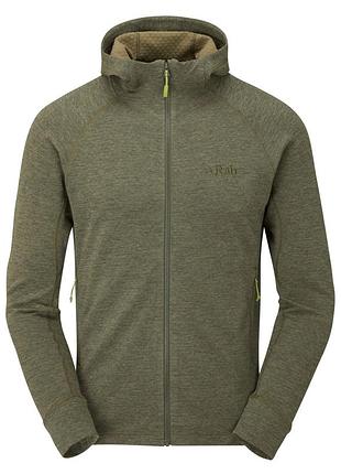 Кофта флисовая мужская rab nexus hoody light khaki