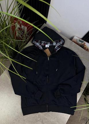 Зіп худі burberry чорна