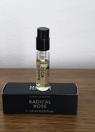 Пробники парфумів matiere premiere radical rose
