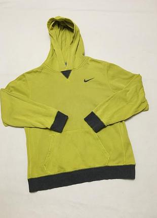 Худі nike оригінальний у салатово зеленому кольорі толстовка кофта з капюшоном