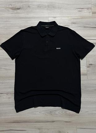 Премиальная футболка поло хуго босс hugo boss regular fit moisture management, xxl, оригинал
