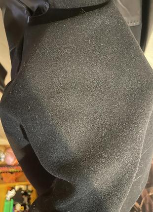 Пальто жіноче max mara чорне шкіряне 7