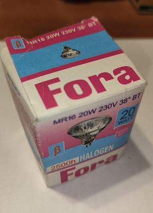 Лампочки fora галогенні mr16+c38 4