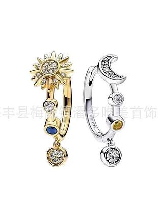 Сережки день ніч з медичної сталі stainless steel