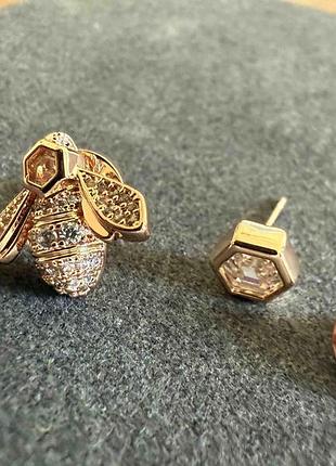 Серьги из медицинского золота stainless steel