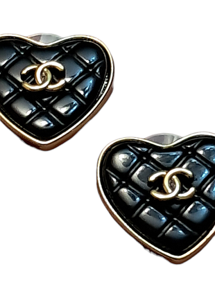 Серьги шанель из медицинского золота stainless steel