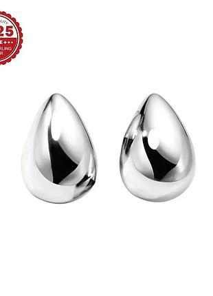 Сережки краплі гвоздики з медичної сталі stainless steel