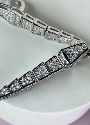 Серьги змеи булгари из медицинского золота stainless steel, xuping белая позолота