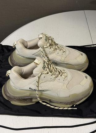 Кросівки balenciaga білі 42 оригінал чоловічі