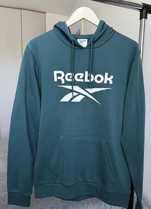 Худі чоловіче reebok зелене з логотипом