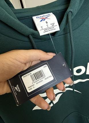 Худі чоловіче reebok зелене з логотипом 4