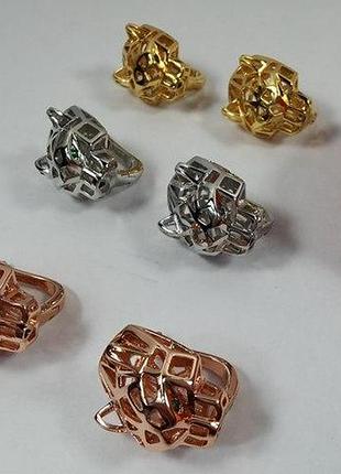 Серьги пантера картье с лого из медицинского золота stainless steel лимонная позолота