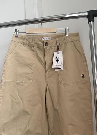 Жіночі брюки polo assn бежеві 2