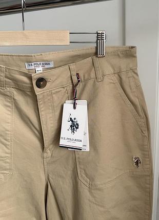 Жіночі брюки polo assn бежеві 4