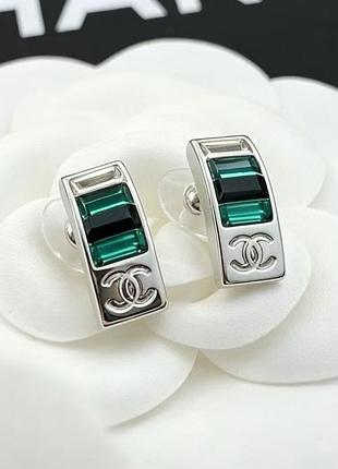 Серьги шанель из медицинского золота stainless steel