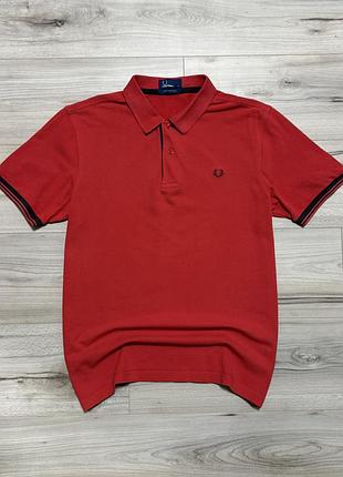 Винтажная футболка поло фред перри fred perry vintage 100% cotton pique, l, оригинал