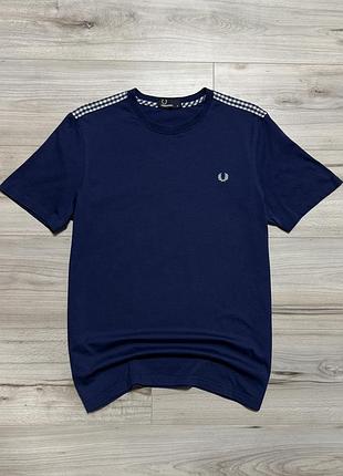 Премиальная футболка фред перри fred perry gingham panel tram, m, оригинал