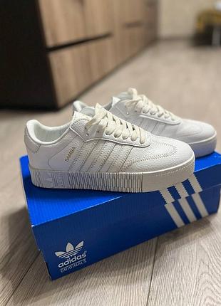 Кросівки жіночі adidas samba білі, розмір 39, довжина устілки 25 см