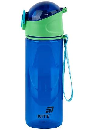 Пляшечка для води kite k25-400-3, 530 мл, синя