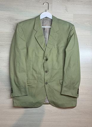 Чоловічий піджак ermenegildo zegna l / ua 50–52, преміальний котон, італійська тканина, бавовняний жакет, класичний стиль, чудовий стан