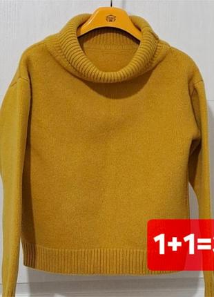 Шерстяний теплий светр zara для дівчинки, оверсайз