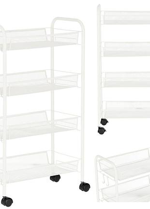 Мобильная тележка-столик calissimo st45, 49×26×85 см, белый