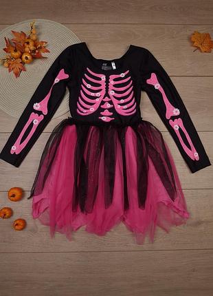 Детское карнавальное платье 7-8 лет h&m ведьма хеллоуин хелоуин хелловин хеловин хелоулоувин хеллоувин для девочки