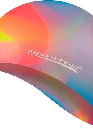 Шапочка для плавання aqua speed bunt 4079, мультиколор, osfm 113-86