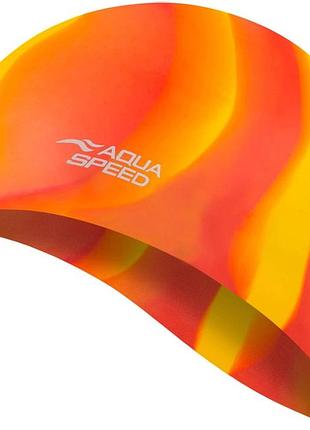 Шапочка для плавання aqua speed bunt 4052, мультиколор, osfm 113-59