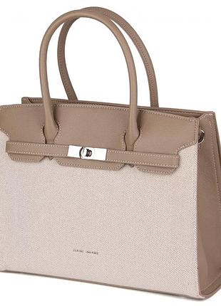 Сумка деловая женская тоут david jones 8267 apricot tan