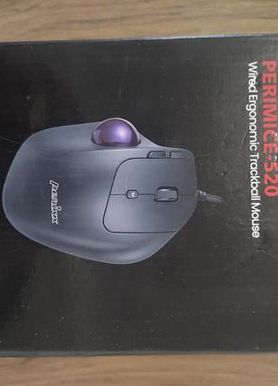 Трекбол perimice 520 wired ergonomic trackball mouse