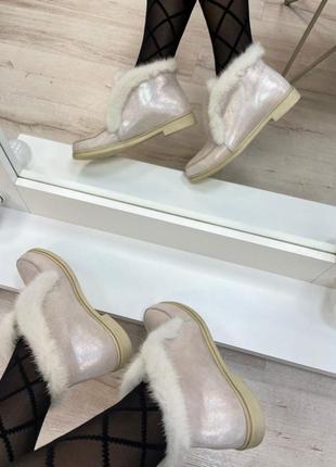 Lux обувь! лоферы женские зима деми норка7 фото