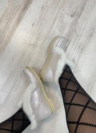 Lux обувь! лоферы женские зима деми норка8 фото