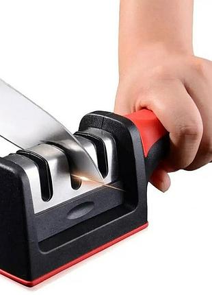 Профессиональная ручная точилка для ножей 3 уровня заточки fast sharpener rs-168