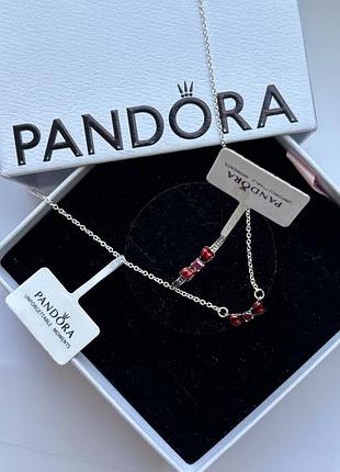 Набор украшений pandora «розовое сияющее сердце» - серьги с английской застежкой и кольца, 925 проба 19